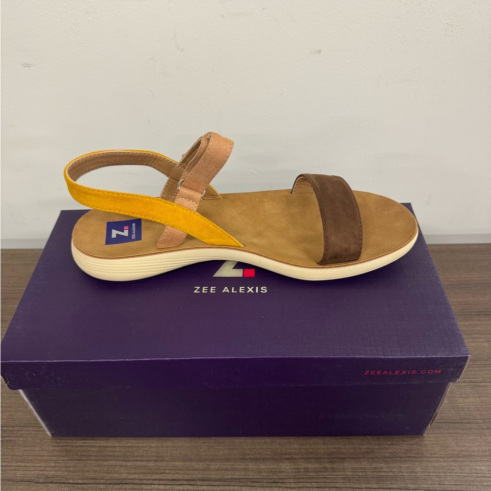 Zee Alexis - Brown and Yellow Sandals